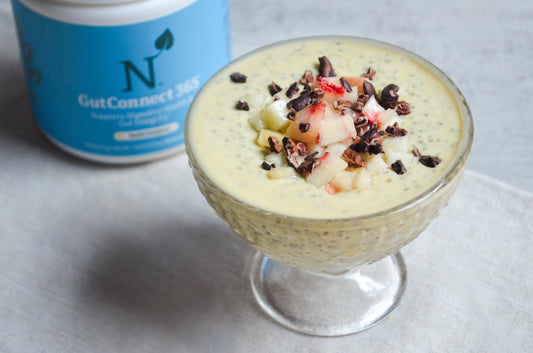 Peaches & Cream Chia Pudding